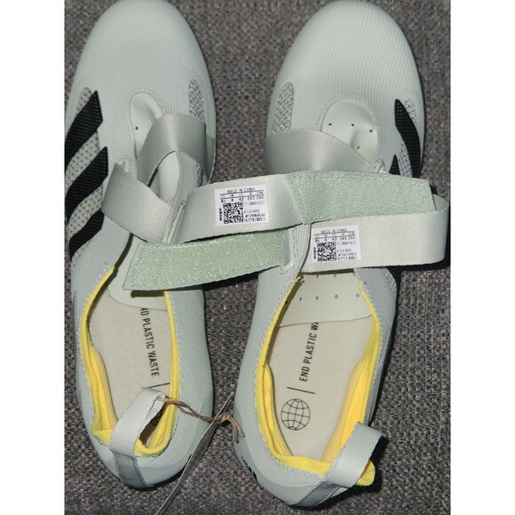 NEW Adidas The Indoor Cycling Shoe M-8.5 / W-10 Green & Yellow Interior  GX1668 main image 16